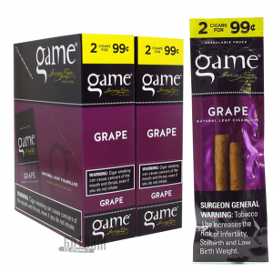 Game Cigarillos Grape 2 for $0.99