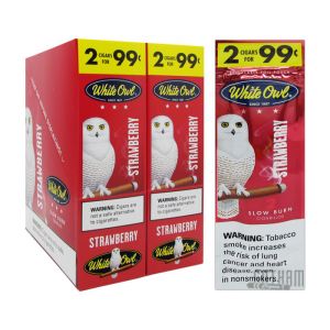 White Owl Cigarillos Strawberry 2 for $0.99