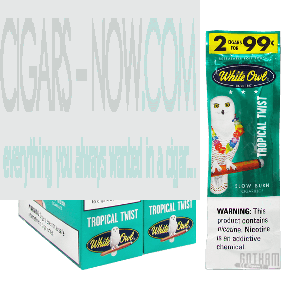 White Owl Cigarillos Tropical Twist 2 for $0.99